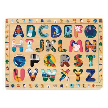Wooden Lift Out Alphabet Puzzle, 2 of 4