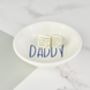 Personalised Or Dad Cufflinks And Ring Dish, thumbnail 4 of 7