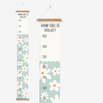 Children's Personalised Daisy Height Chart, 3 of 6