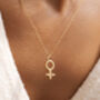 Female Symbol Moonstone Necklace, thumbnail 1 of 8