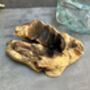 10cm Molten Glass Square Bowl On Teak Root Base, thumbnail 6 of 12