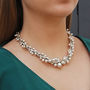 Graduated Statement Solid Sterling Silver Necklace, thumbnail 1 of 8