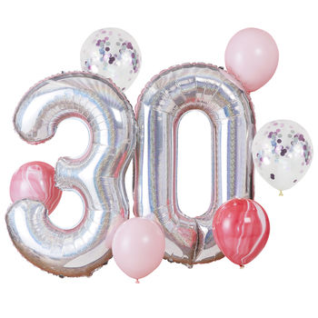 30th Birthday Celebration Balloon Bundle, 2 of 3