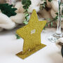 Personalised Gold Glitter Star Christmas Place Setting, thumbnail 3 of 6