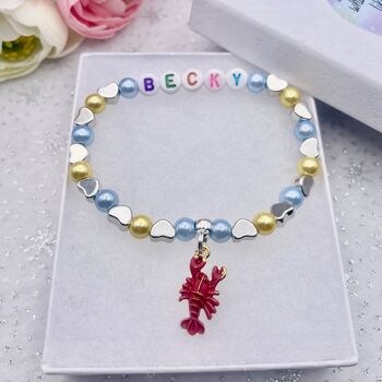Personalised Lobster Bracelet Custom Name Gift For Your Special Person, 4 of 12