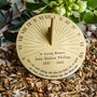 Personalised Copernicus Brass Sundial, thumbnail 10 of 10