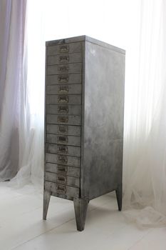 Felix Vintage Stripped Steel 15 Drawer Filing Cabinet, 6 of 11