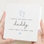 Personalised First Father's Day Card From Bump, thumbnail 1 of 7