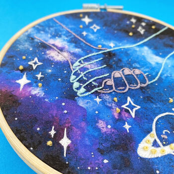 Space Hands Embroidery Kit, 5 of 11