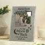 Personalised To The Moon And Back 4x4 Glitter Glas, thumbnail 1 of 2