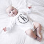 Personalised New Baby Initial Babygrow, thumbnail 1 of 4