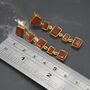 Orange Carnelian Earrings Or Aqua Chalcedony Earrings, thumbnail 9 of 12
