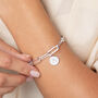 Personalised Initial Disc Paperclip Bracelet, thumbnail 5 of 6