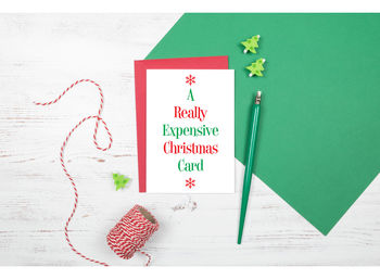 A Really Expensive Christmas Card Funny Christmas Card, 2 of 8