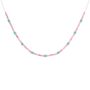 Syros Pink Tourmaline Turquoise Gemstone Necklace, thumbnail 2 of 5