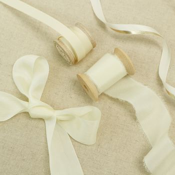 Ivory Silk Ribbon, Speciality Bridal Collection, 2 of 6