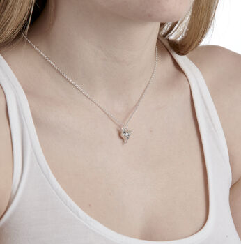 Personalised Sterling Silver Chicken Necklace, 5 of 9