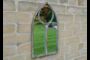 42cm Grey Arched Gothic Mirror Indoor And Outdoor, thumbnail 1 of 2