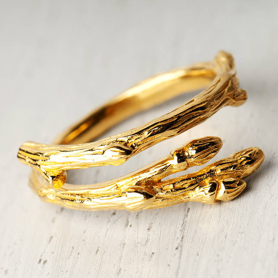 Twig Wrap Ring On A Customisable Gift Card By Grace