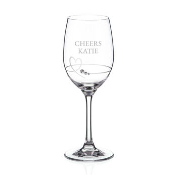 Personalised Petit Wine Glass With Crystals, 3 of 5
