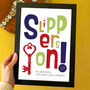 Slippers On Personalised New Home Gift Print, thumbnail 1 of 4