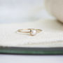 Odessa Ring // Pearl And Gold Stacking Ring, thumbnail 4 of 7