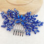 Royal Blue Bow Crystal Headpiece, thumbnail 1 of 6