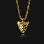 18k Gold Plated Lioness Head Charm Pendant Necklace, thumbnail 2 of 7
