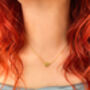 Bridesmaid Thank You Necklace Gold, thumbnail 5 of 8