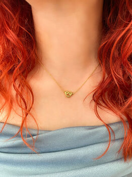 Bridesmaid Thank You Necklace Gold, 5 of 8