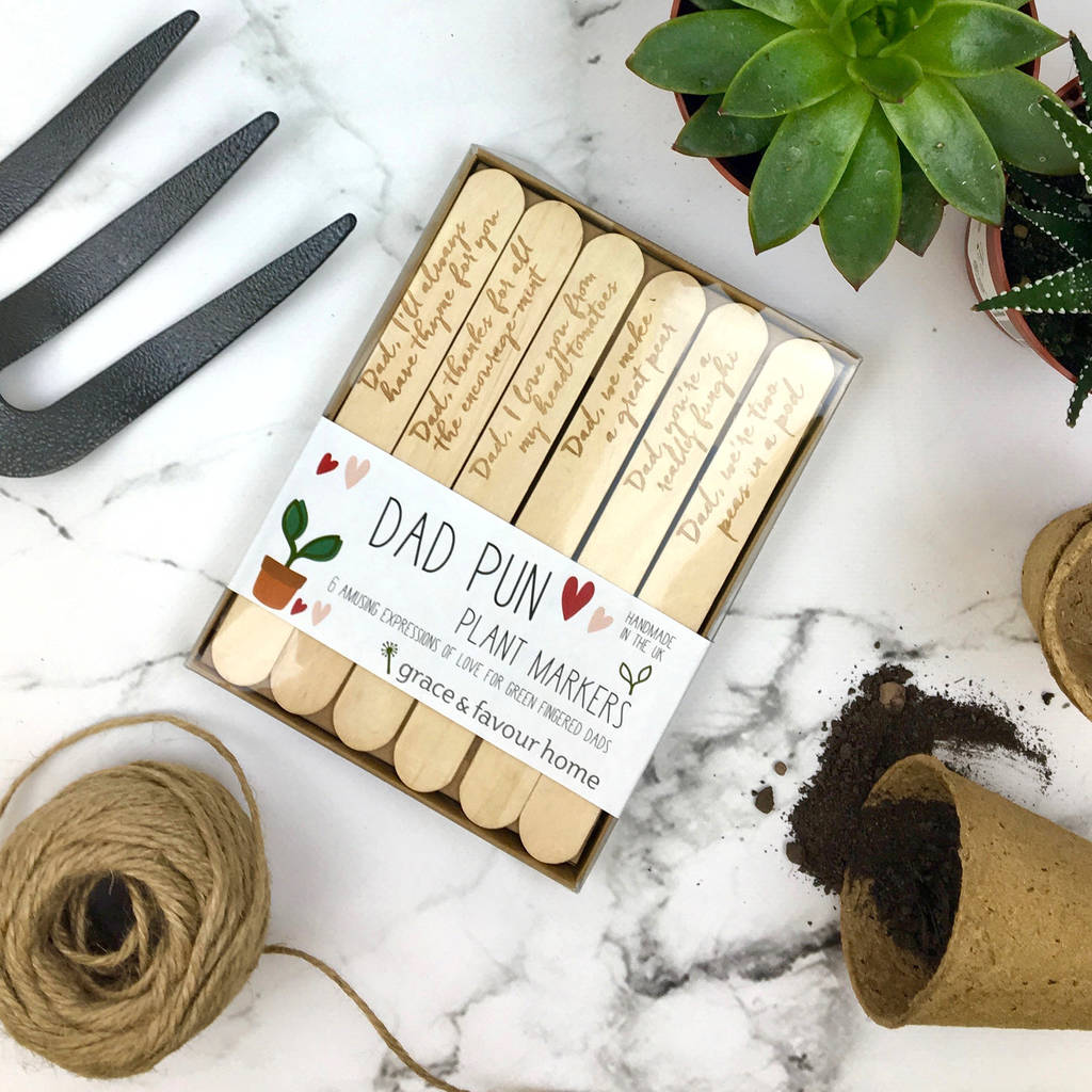 Personalised Funny Plant Marker Set For Dad, 1 of 9