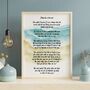Footprints In The Sand Poem Print, thumbnail 1 of 5