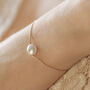 Personalised Vegan Coin Pearl Bracelet, thumbnail 2 of 3