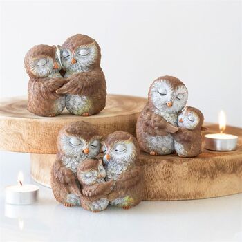 Birds Of A Feather Owl Couple Ornament, 2 of 3