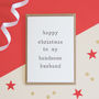 Husband Or Wife Christmas Card, thumbnail 3 of 5