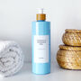 Refillable Blue Plastic Bottle With Minimalist Label, thumbnail 3 of 8