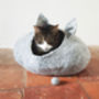 Cat Bed Cave Cocoon With Ears, thumbnail 1 of 5