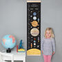Personalised Solar System Height Chart, thumbnail 1 of 7