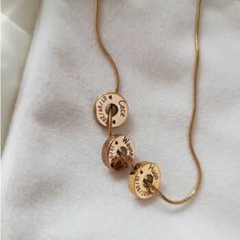 Gold Plated Dainty Memories Necklace, 5 of 6