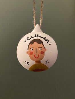 Custom Original Hand Painted Bauble, 2 of 4
