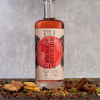 Rhubarb And Ginger Gin In Gift Box, 3 of 8