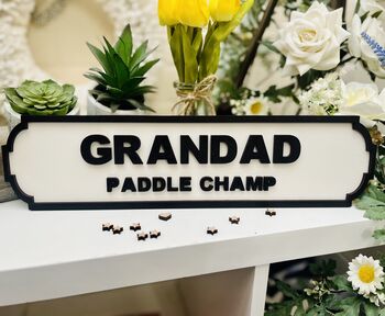 Golf Gift For Dad Grandad For Birthday Hobby Sign, 3 of 3