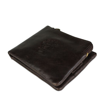 'Hudson' Men's Leather Bi Fold Wallet In Chestnut, 6 of 9