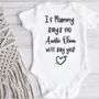 If Mummy Says No Auntie Will Say Yes Personalised Vest, thumbnail 1 of 7