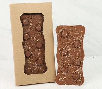 Peanut Butter Milk Chocolate Slab. Filled With Creamy Peanut Butter, Crushed Nuts And Mini Reese Peanut Butter Cups, 2 of 2