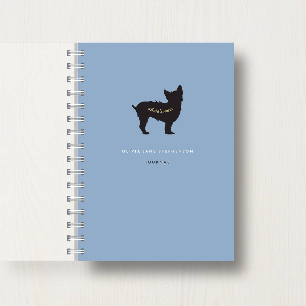 Personalised Yorkshire Terrier Lovers Notebook, 1 of 8