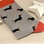 Bamboo Little Sausage Dogs Socks In Grey, thumbnail 2 of 2