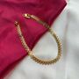 Golden Brass Boho Leaf Foot Payal Anklet, thumbnail 3 of 5