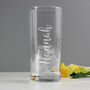 Personalised Name Only Engraved Hi Ball Glass, thumbnail 1 of 3
