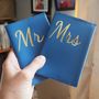 Personalised Mr And Mrs Coloured Leather Passport Set, thumbnail 5 of 7